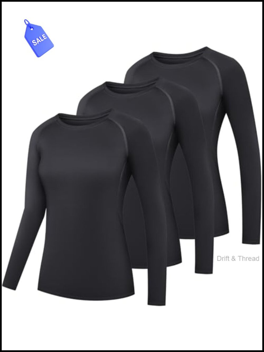 Women's Compression Long Sleeve Workout Top Quick Dry Gym Running Yoga Shirt